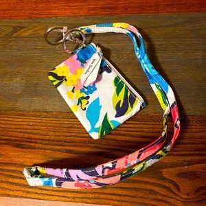 Vera Bradley ID and lanyard